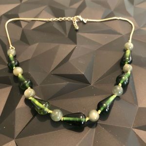 LC Lauren Conrad lucid emerald green Necklace